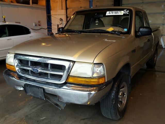 1FTYR14V0YPB72455 - 2000 FORD RANGER SUP GOLD photo 2