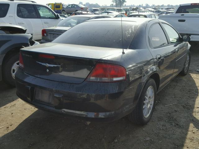 1C3AL46J95N663987 - 2005 CHRYSLER SEBRING BLACK photo 4