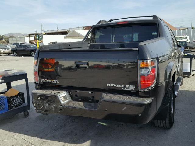 2HJYK16418H524158 - 2008 HONDA RIDGELINE BLACK photo 4