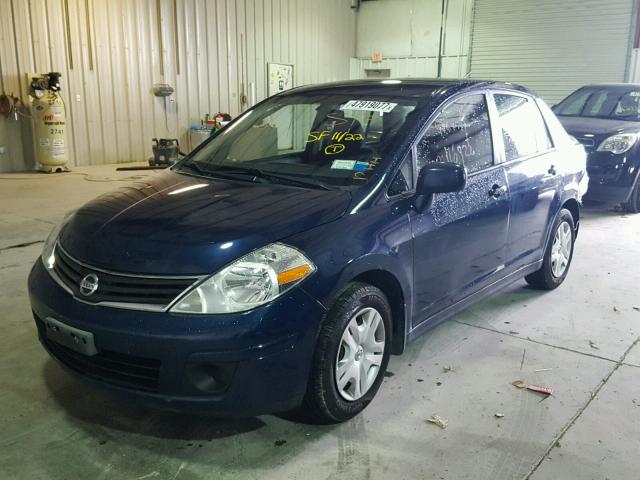 3N1BC1AP4BL411492 - 2011 NISSAN VERSA S BLUE photo 2