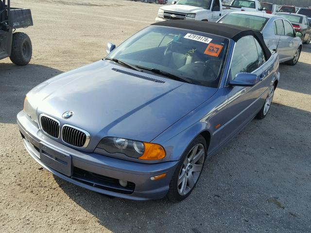 WBABR3342YEG01844 - 2000 BMW 323 CI BLUE photo 2