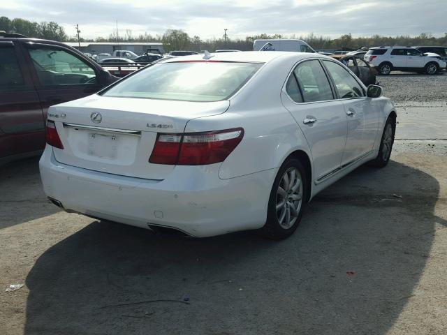 JTHBL46F095090557 - 2009 LEXUS LS 460 WHITE photo 4