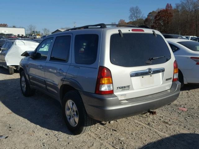 4F2CU08172KM54249 - 2002 MAZDA TRIBUTE LX SILVER photo 3