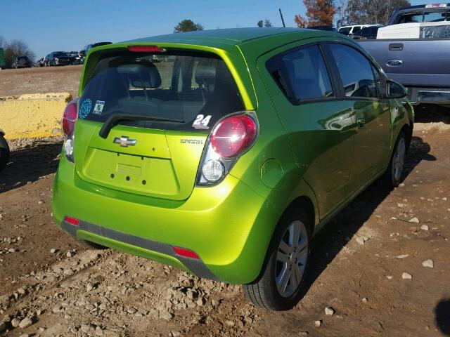 KL8CB6S95FC727320 - 2015 CHEVROLET SPARK LS GREEN photo 4