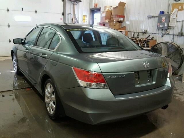 1HGCP2F84AA168724 - 2010 HONDA ACCORD EXL GREEN photo 3