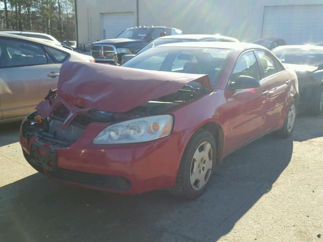 1G2ZF55B064157045 - 2006 PONTIAC G6 SE RED photo 2