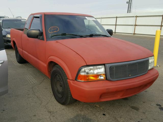 1GTCS19W428224820 - 2002 GMC SONOMA RED photo 1