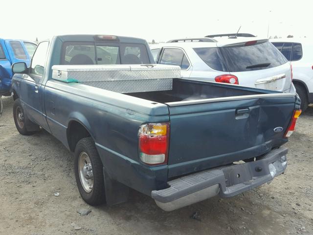 1FTYR10C4WUC03502 - 1998 FORD RANGER GREEN photo 3