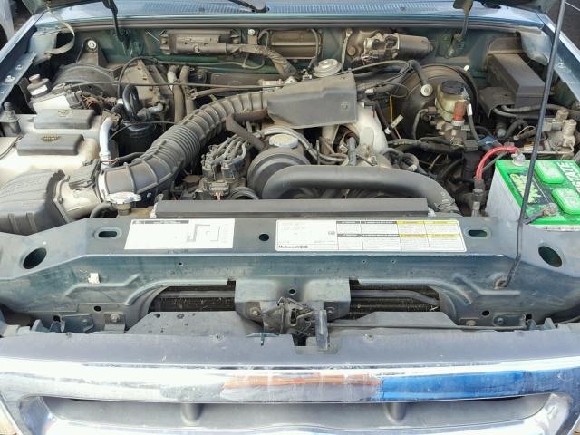 1FTYR10C4WUC03502 - 1998 FORD RANGER GREEN photo 7