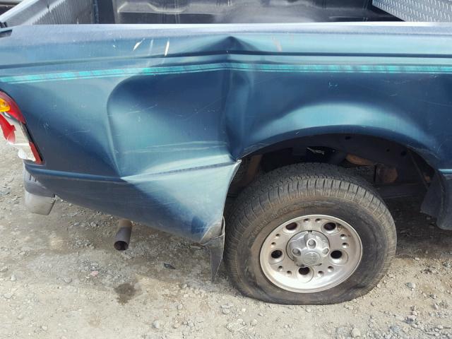 1FTYR10C4WUC03502 - 1998 FORD RANGER GREEN photo 9