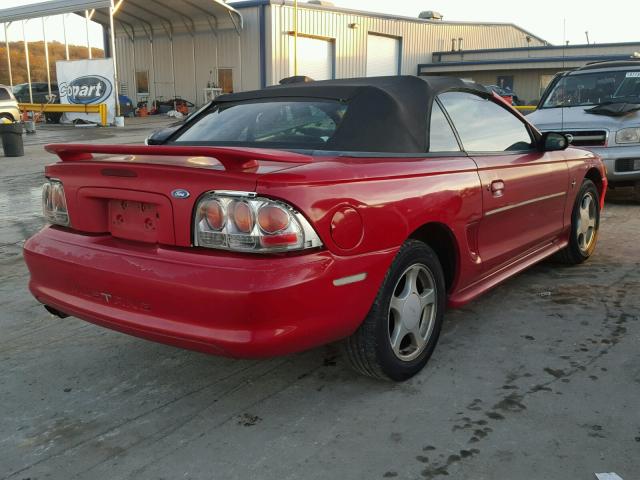 1FALP4444SF258895 - 1995 FORD MUSTANG RED photo 4