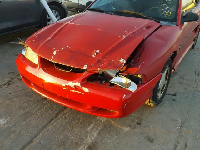 1FALP4444SF258895 - 1995 FORD MUSTANG RED photo 9