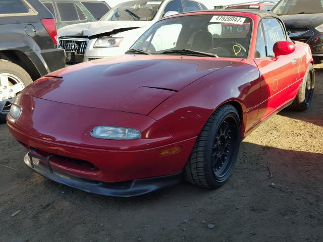 JM1NA3514N0329927 - 1992 MAZDA MX-5 MIATA RED photo 2