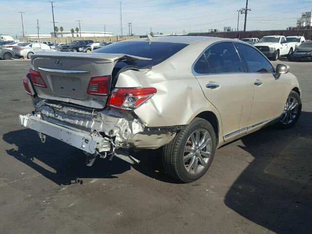 JTHBK1EGXC2477492 - 2012 LEXUS ES 350 GOLD photo 4