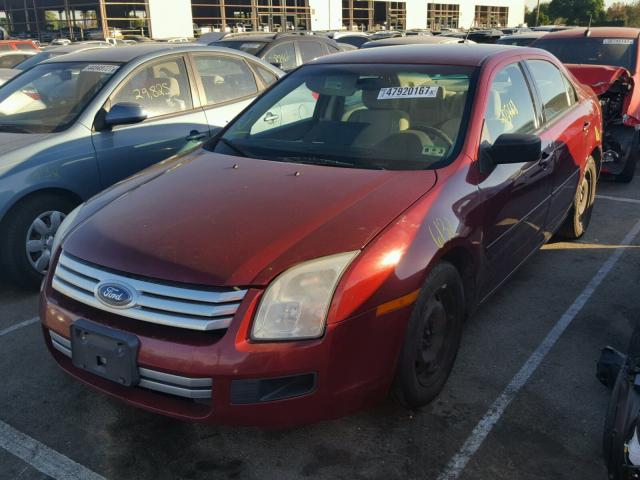 3FAHP06Z07R251802 - 2007 FORD FUSION S BURGUNDY photo 2