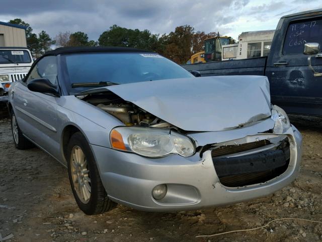 1C3EL55R14N180166 - 2004 CHRYSLER SEBRING LX SILVER photo 1