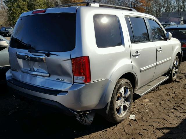 5FNYF4H73CB036541 - 2012 HONDA PILOT EXLN SILVER photo 4