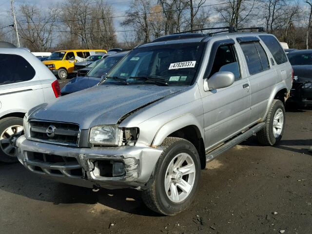 JN8DR09Y22W726656 - 2002 NISSAN PATHFINDER GRAY photo 2