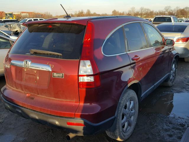 5J6RE48778L022289 - 2008 HONDA CR-V EXL MAROON photo 4