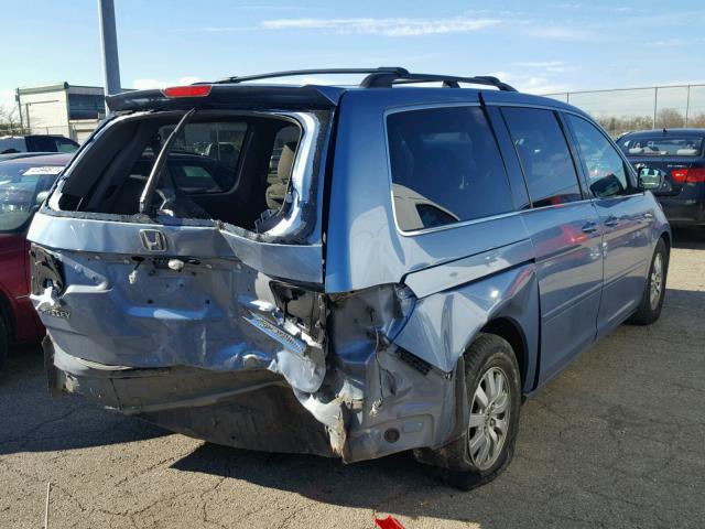 5FNRL38499B029812 - 2009 HONDA ODYSSEY EX BLUE photo 4