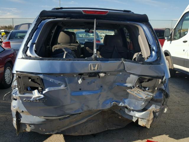 5FNRL38499B029812 - 2009 HONDA ODYSSEY EX BLUE photo 9