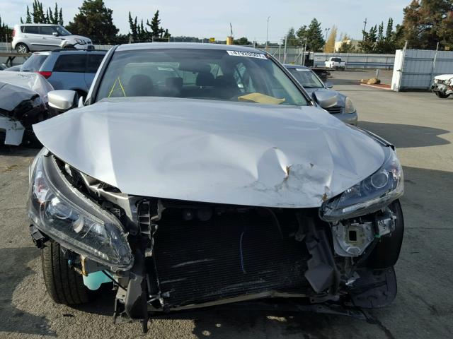 1HGCR2F38EA047120 - 2014 HONDA ACCORD LX SILVER photo 9