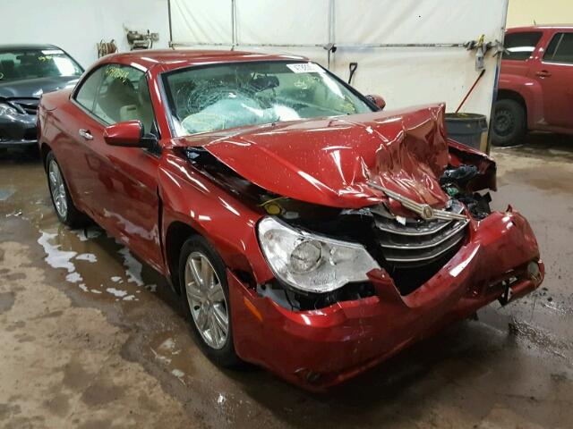 1C3BC6EV8AN172566 - 2010 CHRYSLER SEBRING LI RED photo 1