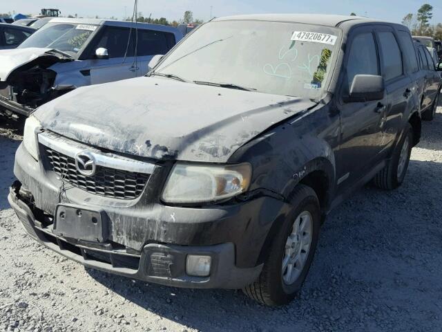 4F2CZ02ZX8KM25918 - 2008 MAZDA TRIBUTE I BLACK photo 2