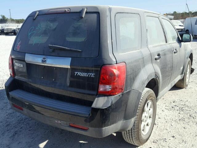 4F2CZ02ZX8KM25918 - 2008 MAZDA TRIBUTE I BLACK photo 4