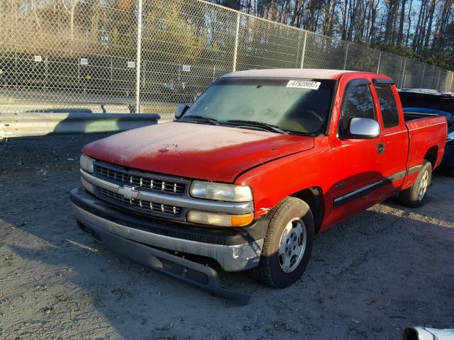 2GCEC19T4X1115473 - 1999 CHEVROLET SILVERADO RED photo 2