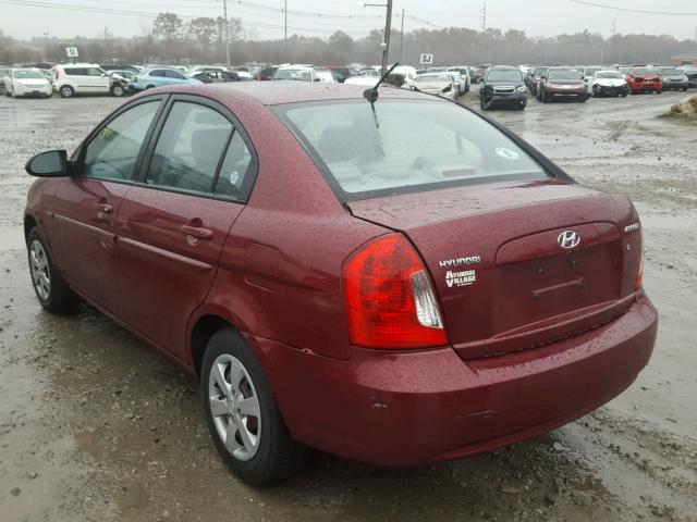 KMHCN46CX8U175184 - 2008 HYUNDAI ACCENT GLS MAROON photo 3