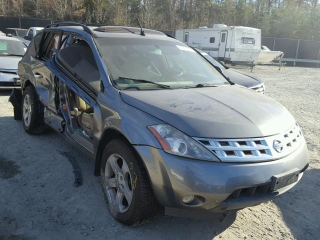 JN8AZ08W75W441605 - 2005 NISSAN MURANO SL GRAY photo 1