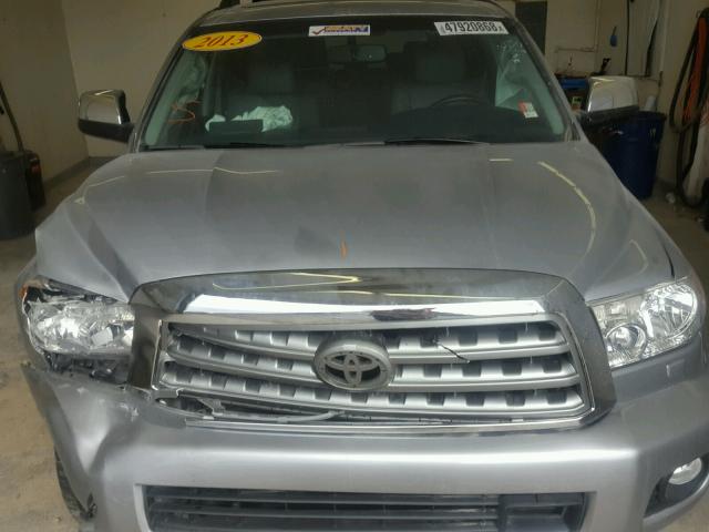 5TDDW5G1XDS089297 - 2013 TOYOTA SEQUOIA PL SILVER photo 7