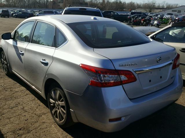 3N1AB7AP0DL775509 - 2013 NISSAN SENTRA S SILVER photo 3