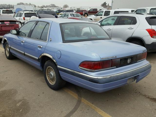 2MELM75W0RX606712 - 1994 MERCURY GRAND MARQ BLUE photo 3