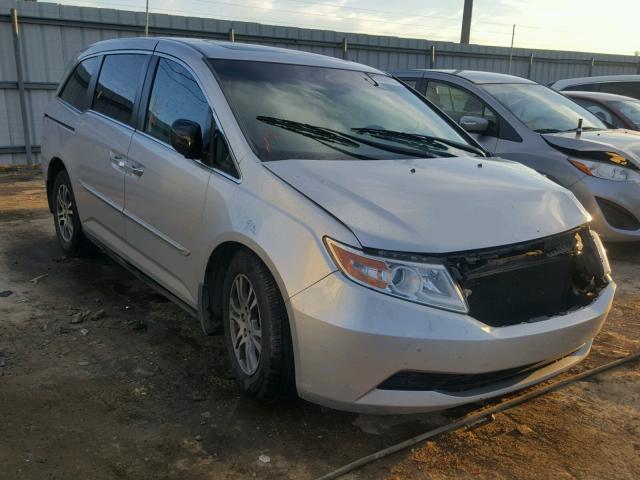 5FNRL5H65BB077259 - 2011 HONDA ODYSSEY EX SILVER photo 1