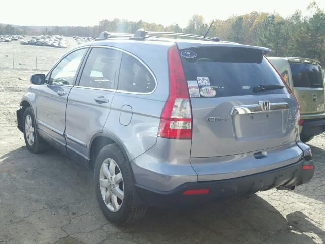 JHLRE38769C001096 - 2009 HONDA CR-V EXL BLUE photo 3