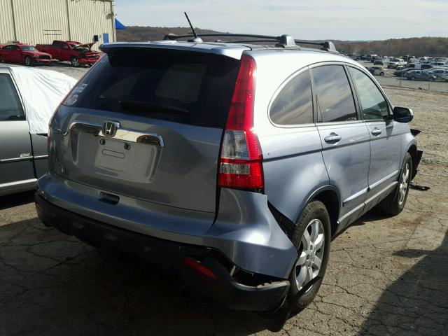 JHLRE38769C001096 - 2009 HONDA CR-V EXL BLUE photo 4