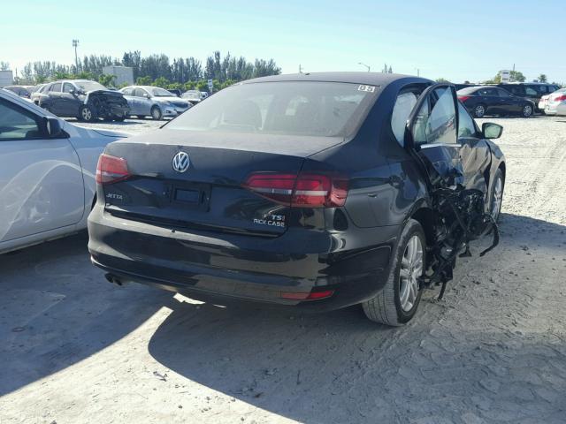 3VW2B7AJ1HM239291 - 2017 VOLKSWAGEN JETTA S BLACK photo 4