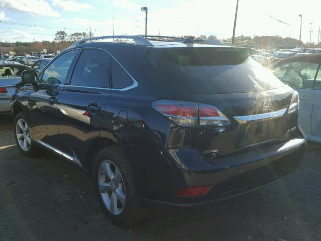 2T2BK1BA6EC236126 - 2014 LEXUS RX 350 BLUE photo 3