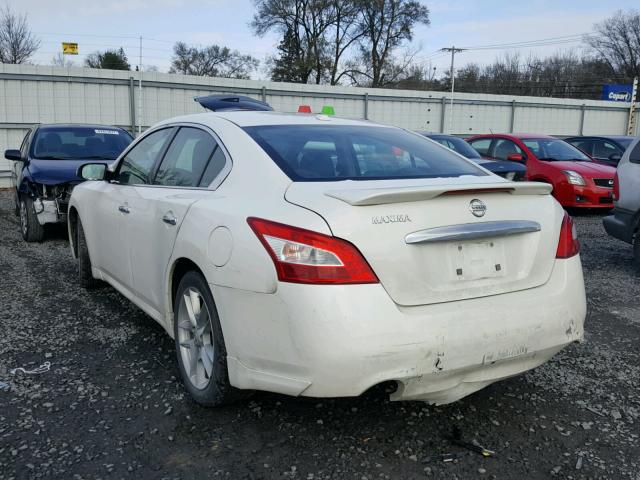 1N4AA5AP2AC874429 - 2010 NISSAN MAXIMA S WHITE photo 3