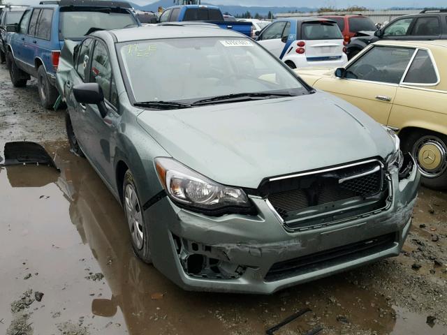 JF1GJAA64GH012836 - 2016 SUBARU IMPREZA GREEN photo 1