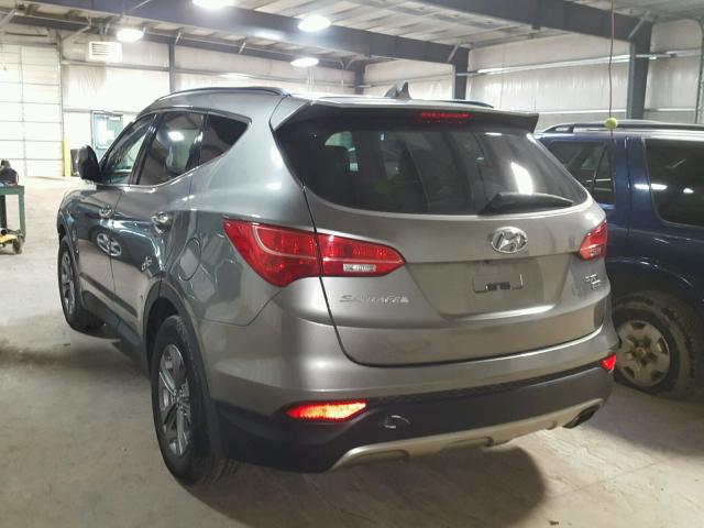 5XYZUDLB2FG270253 - 2015 HYUNDAI SANTA FE S GRAY photo 3