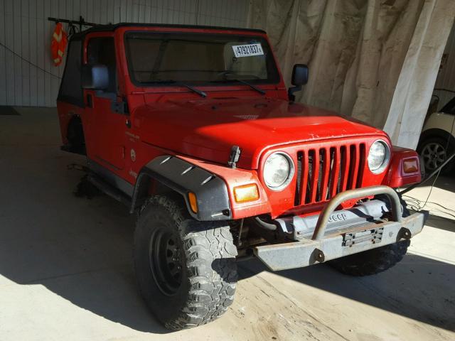 1J4FY19S0XP471798 - 1999 JEEP WRANGLER / RED photo 1