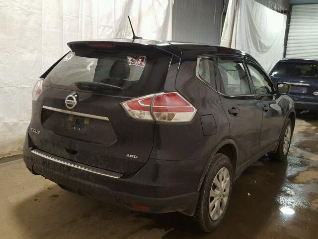 KNMAT2MV5GP709618 - 2016 NISSAN ROGUE S BLACK photo 4