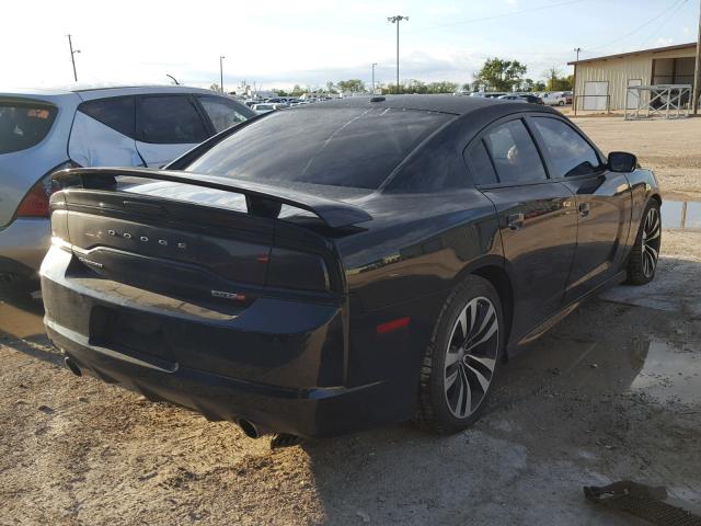 2C3CDXEJ5DH512984 - 2013 DODGE CHARGER SR BLACK photo 4