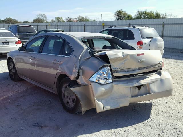 2G1WB57K591290352 - 2009 CHEVROLET IMPALA LS SILVER photo 3