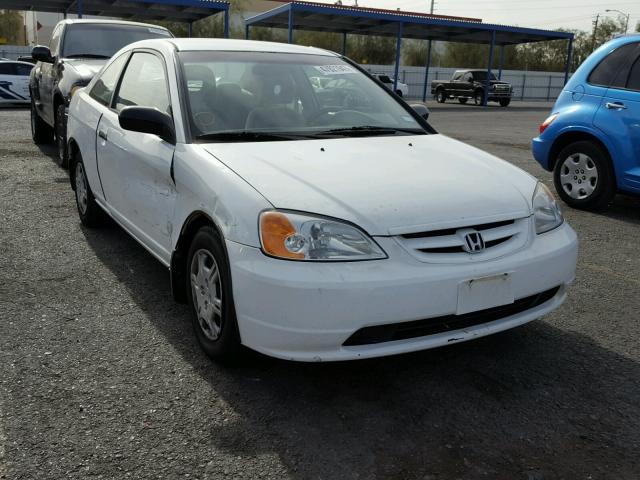 1HGEM22292L054601 - 2002 HONDA CIVIC DX WHITE photo 1