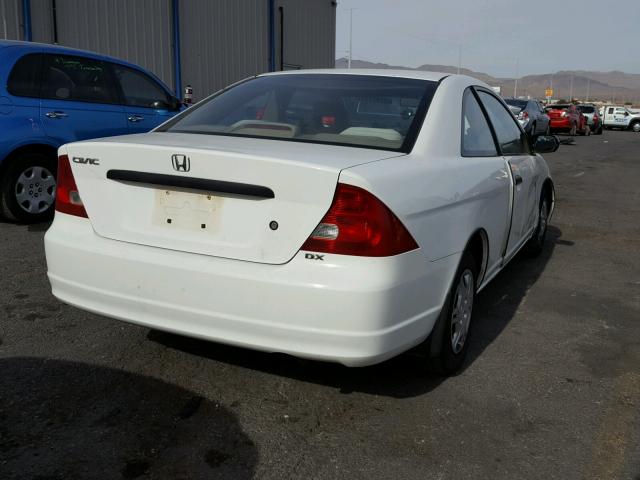 1HGEM22292L054601 - 2002 HONDA CIVIC DX WHITE photo 4