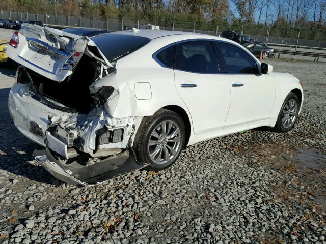 JN1BY1AR6DM605002 - 2013 INFINITI M37 X WHITE photo 4